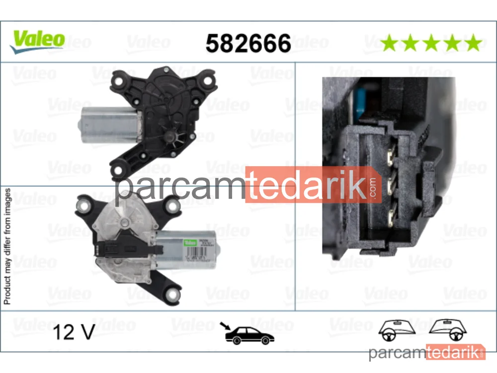 582666 | Silecek Motoru Arka — Opel Insignia A, Opel Insignia B Grand Sport